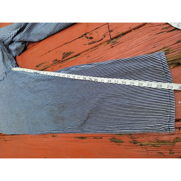 Round House Overall Bibs Hickory Striped Engineer Railroad USA Made 46x30 - Picture 9 of 12